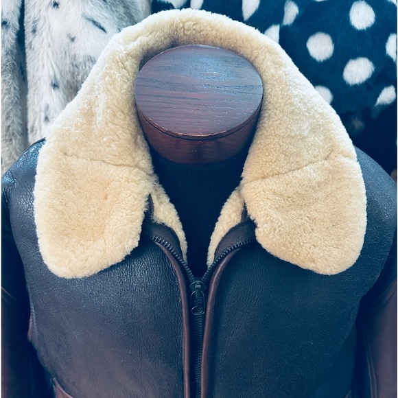 Avirex LTD Winter Flying Bomber Jacket Skeepskin Air Force Uniform USA - 42 - Picture 12 of 14